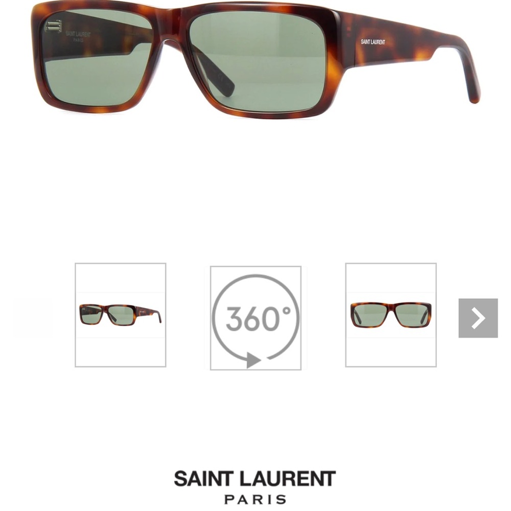 Havana sunglasses saint Laurent - worn once! I got a new pair that fits my style - Picture 5 of 5